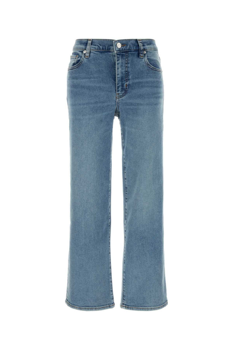 Blue Straight High Rise Jeans 1