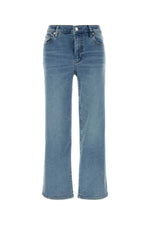 Blue Straight High Rise Jeans 1