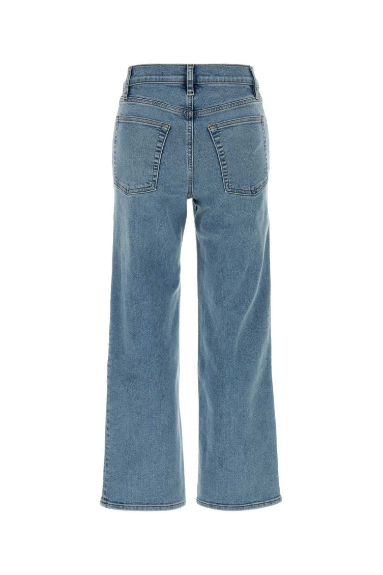 Blue Straight High Rise Jeans 2
