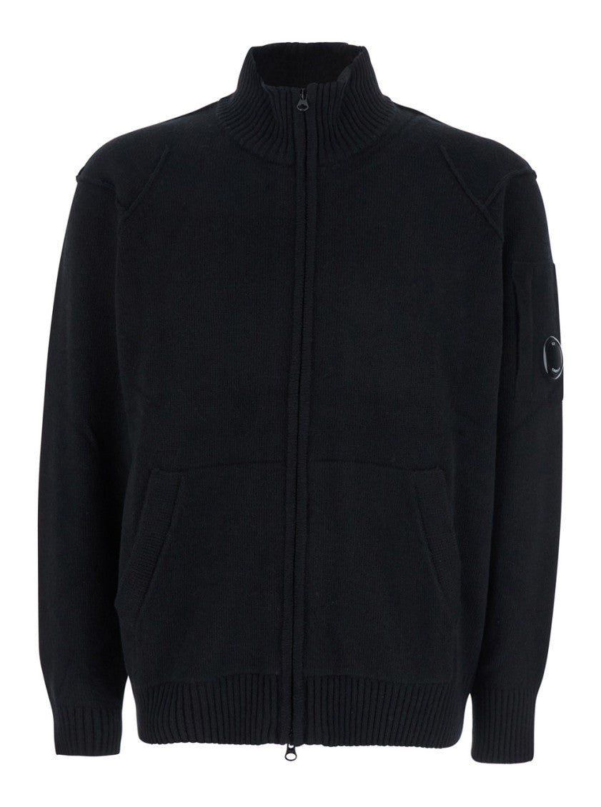 Black Zip-Up Cardigan 1