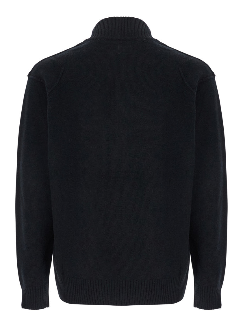 Black Zip-Up Cardigan 2