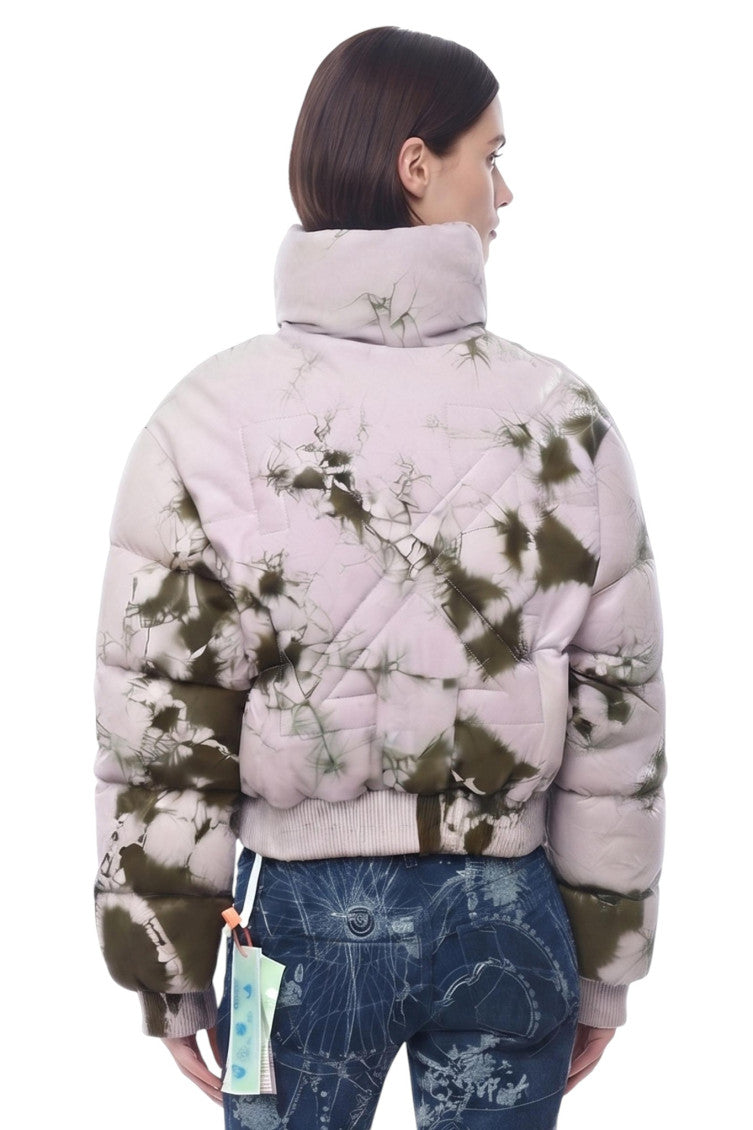 Pink Floral Mock Collar Jacket 2