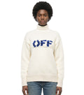 Beige Embroidered Turtle Neck Sweater 1
