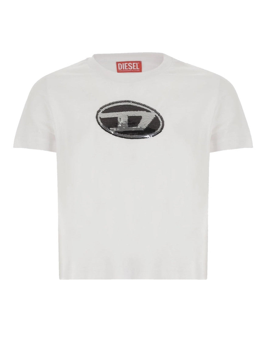 Girls White Logo T-Shirt 1