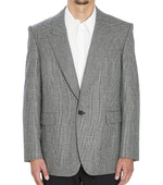Grey Single Breasted Blazer 1