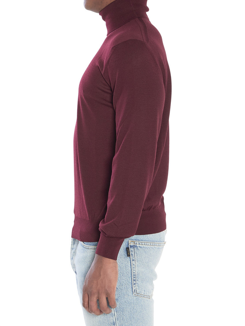 Maroon Turtle Neck Sweater 2