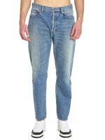 Blue Tapered Mid Rise Jeans 1