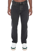 Black Straight Mid Rise Jeans 1