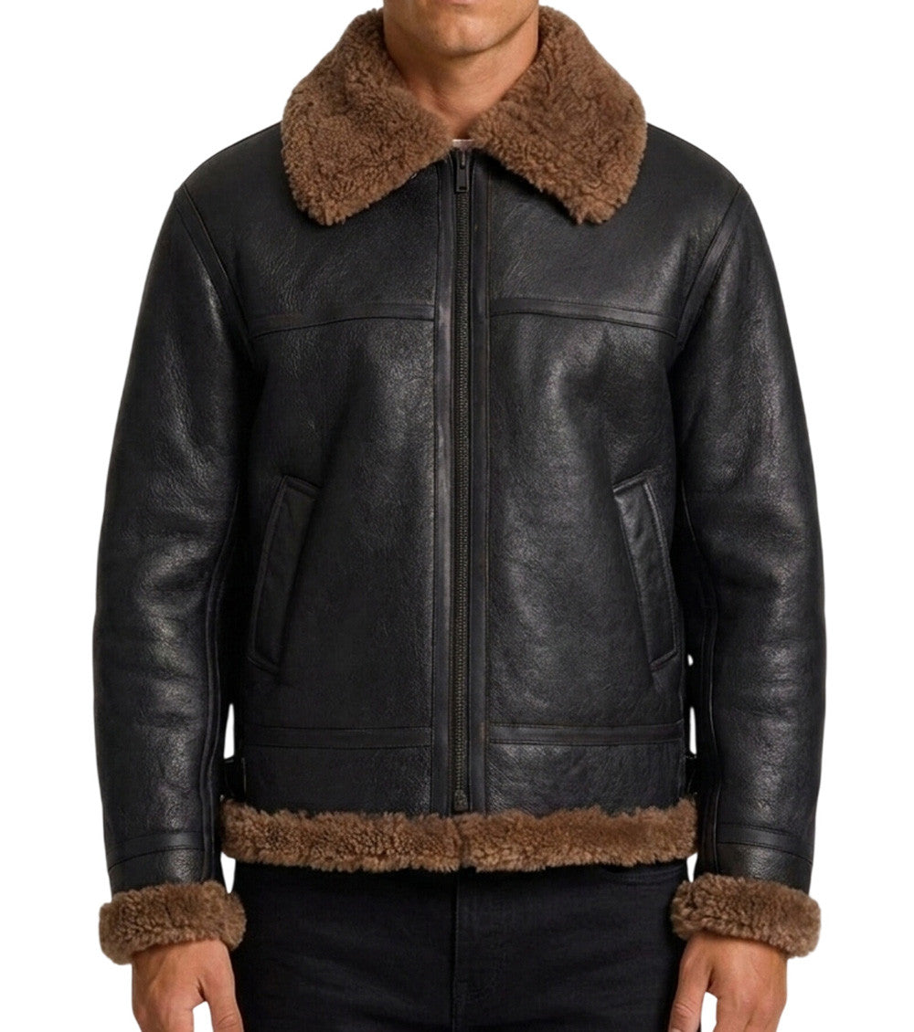 Black Shirt Collar Jacket 1