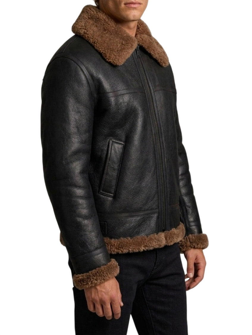 Black Shirt Collar Jacket 2