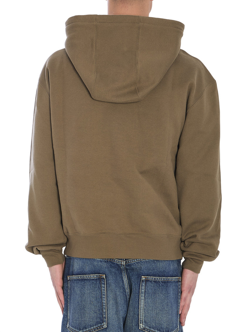 Green Relaxed Logo Hoodie 3