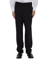 Black Flat Front Trousers 1