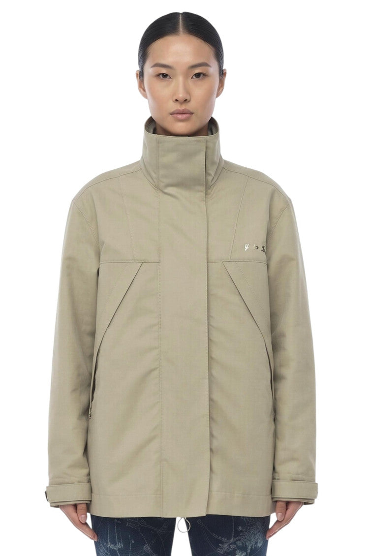 Beige Turtle Neck Jacket 1