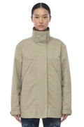 Beige Turtle Neck Jacket 1