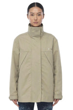 Beige Turtle Neck Jacket 1