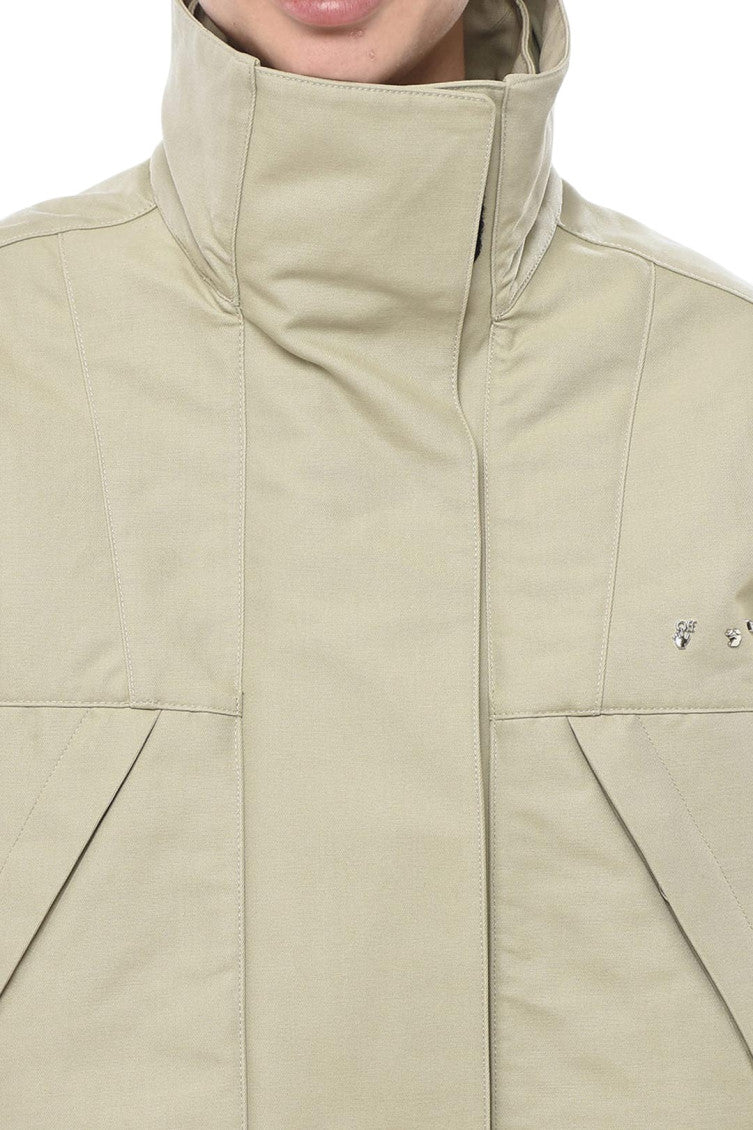 Beige Turtle Neck Jacket 3