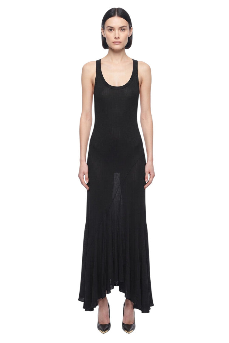Black Scoop Neck Maxi Dress 1