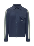 Navy Stripes Shirt Jacket 1