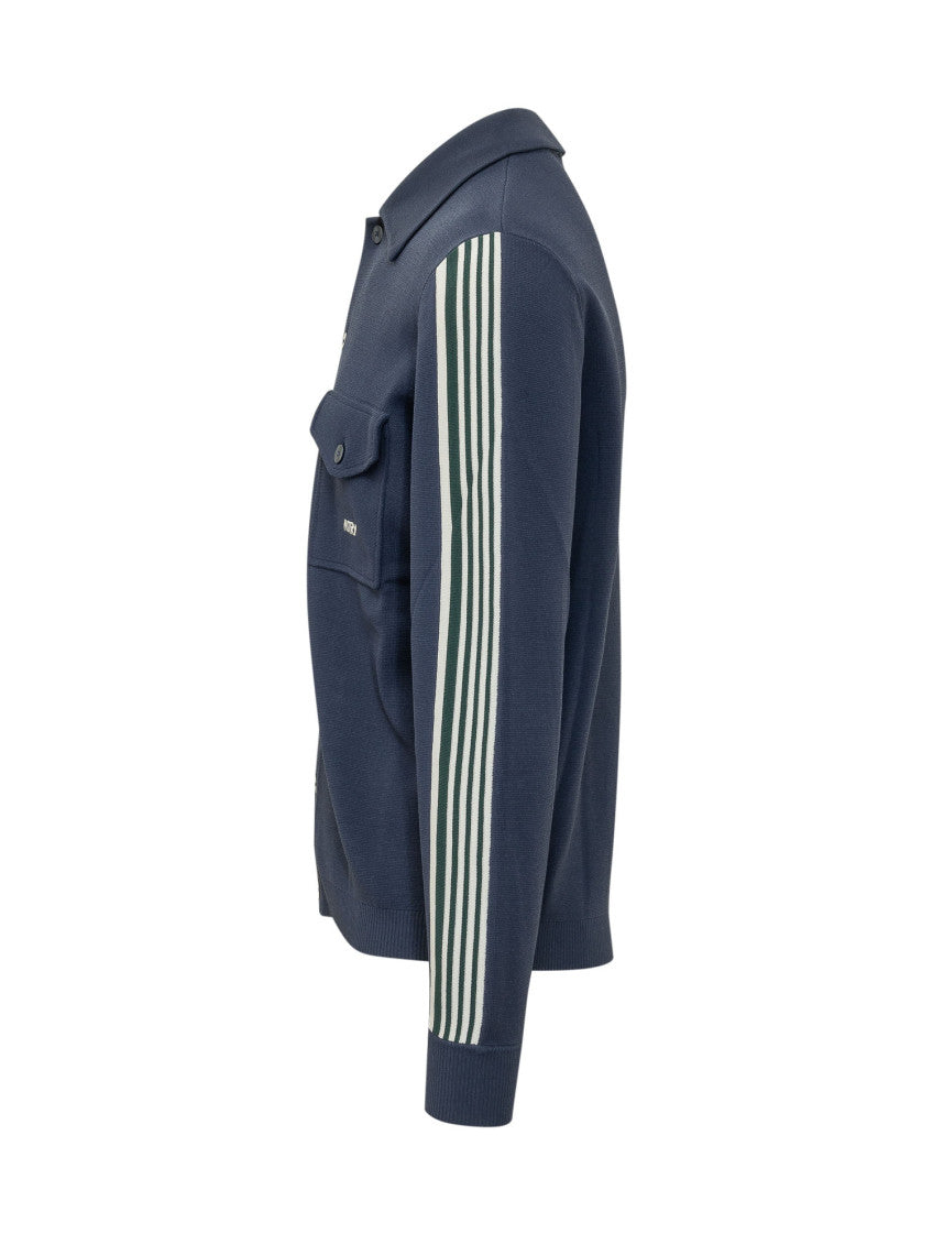 Navy Stripes Shirt Jacket 3