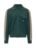 Green Stripes Shirt Jacket 1