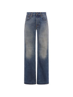 Blue Straight Mid Rise Jeans 1