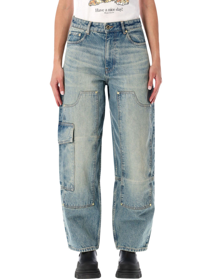 Light Blue Straight High Rise Jeans 1