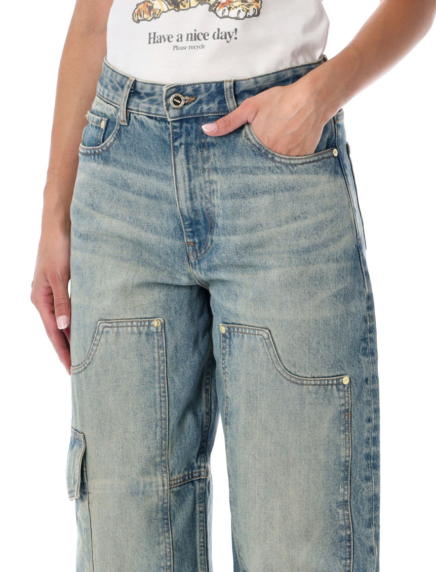 Light Blue Straight High Rise Jeans 3