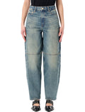 Blue Straight High Rise Jeans 1