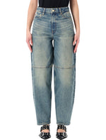 Blue Straight High Rise Jeans 1