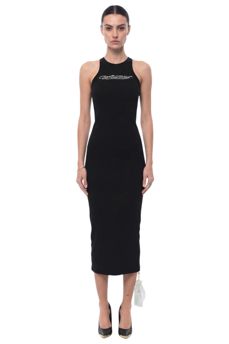 Black Embellished Midi Dress 1