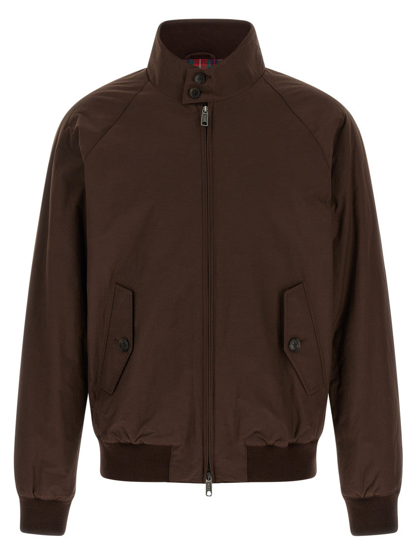 Brown Mock Collar Jacket 1