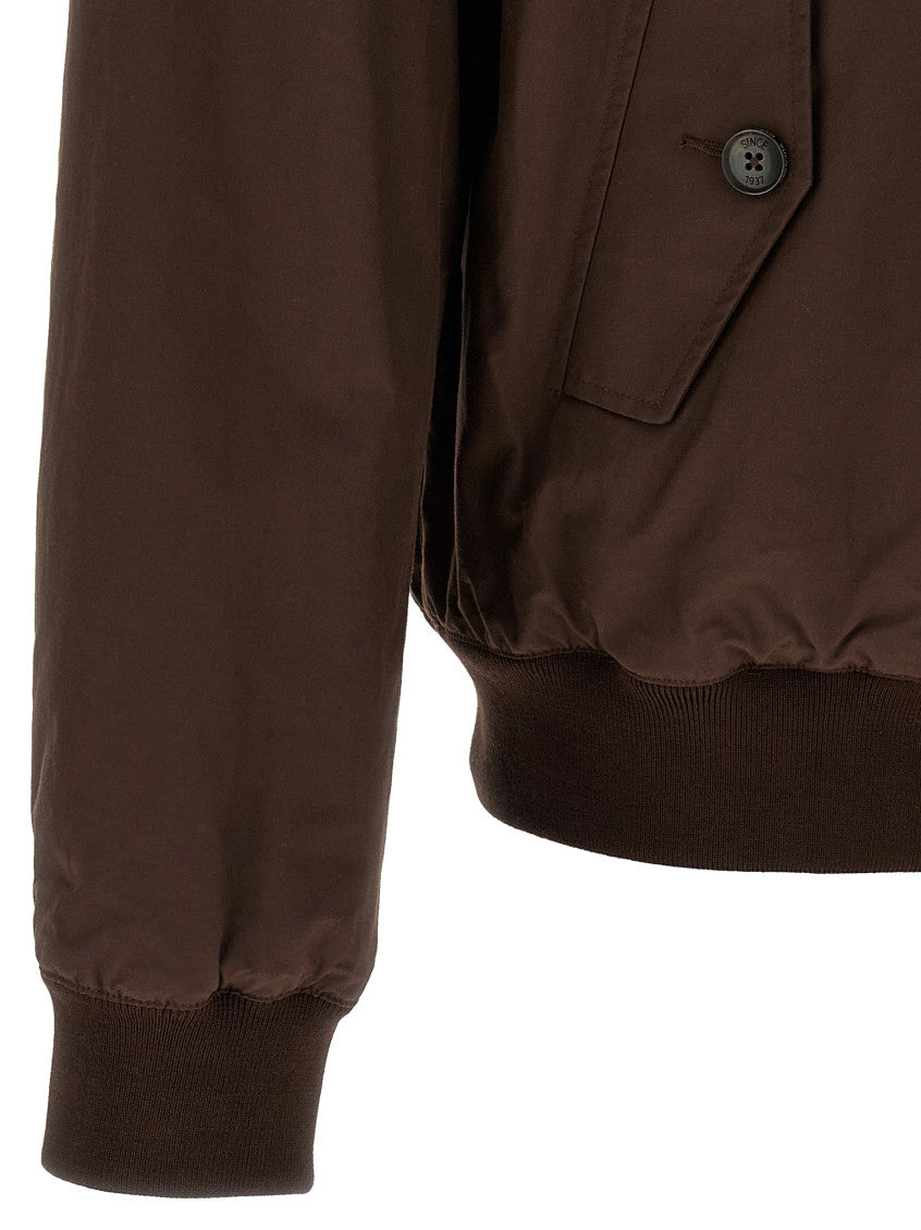 Brown Mock Collar Jacket 4
