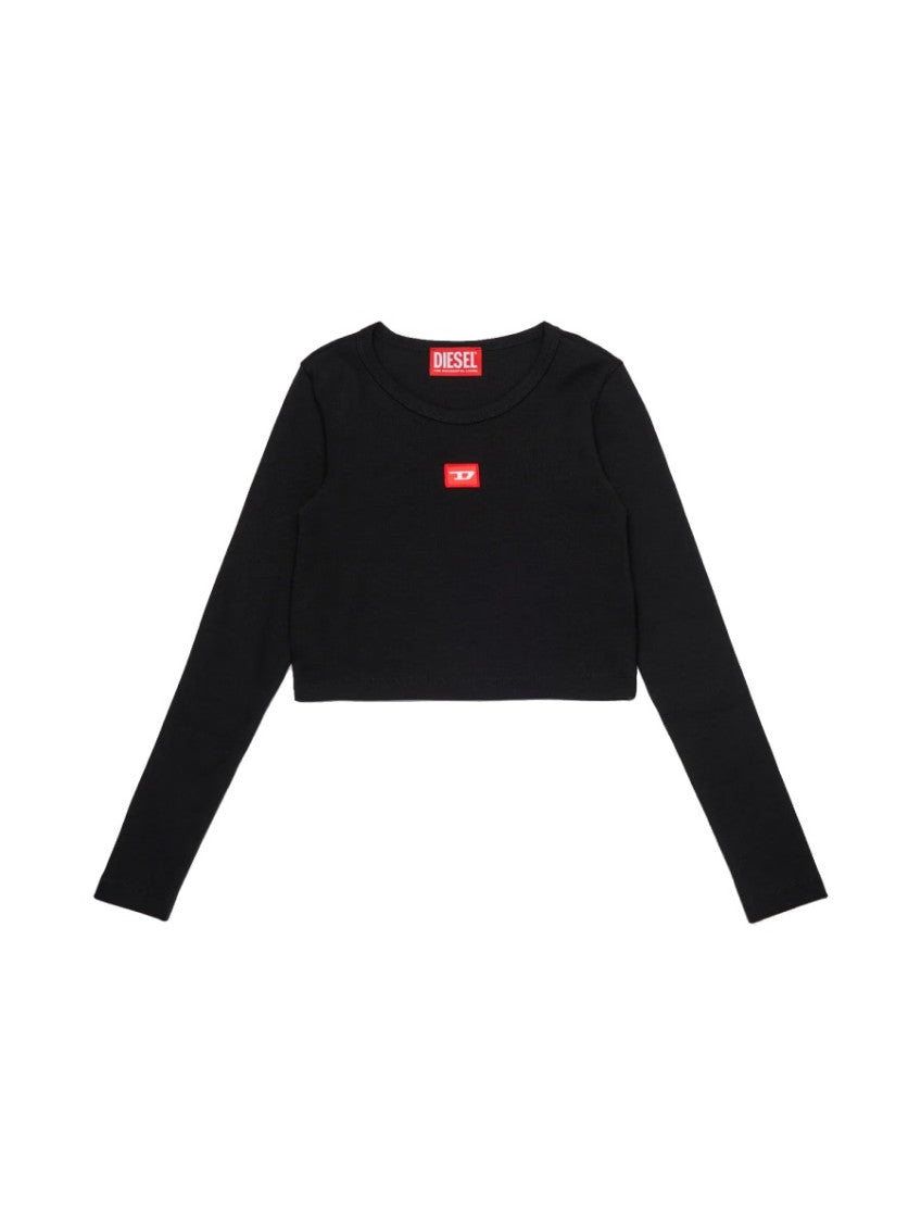 Girls Black Logo T-Shirt 1