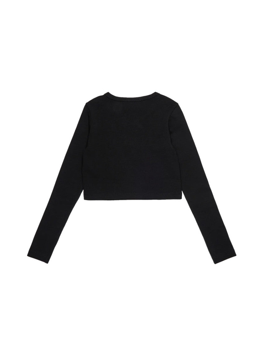 Girls Black Logo T-Shirt 2