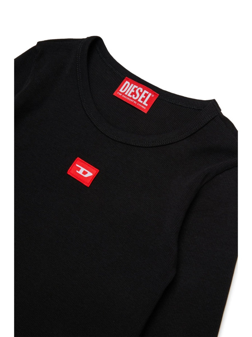 Girls Black Logo T-Shirt 3