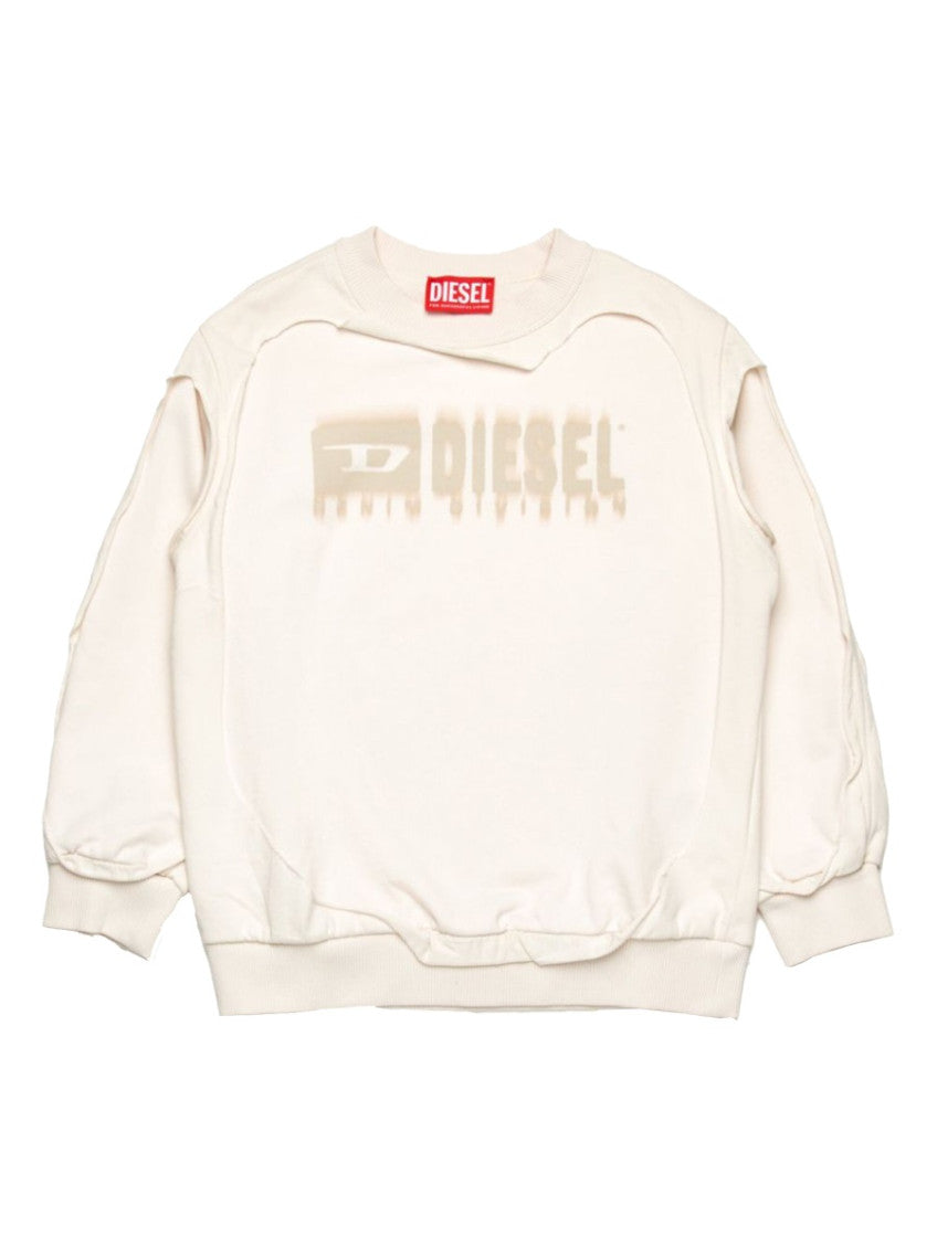 Boys Beige Logo Sweatshirt 1