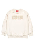 Boys Beige Logo Sweatshirt 1