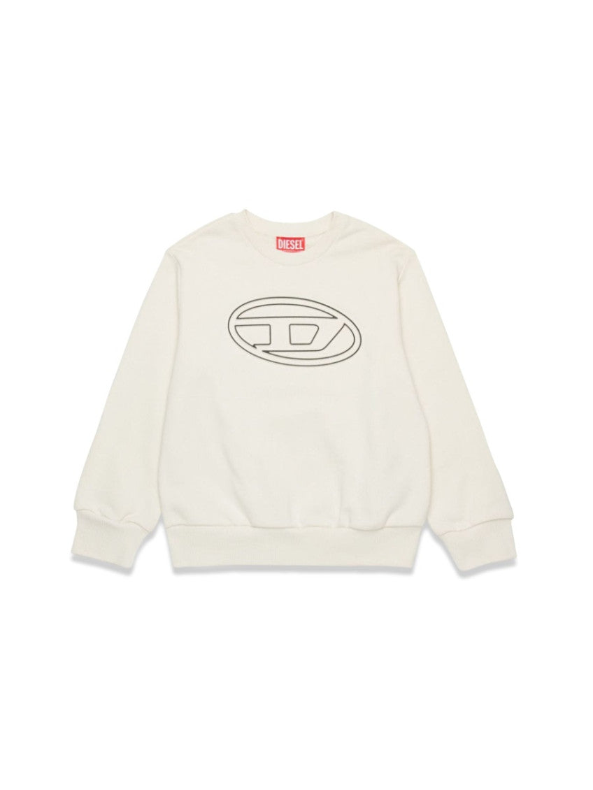 Boys White Logo Sweatshirt 1