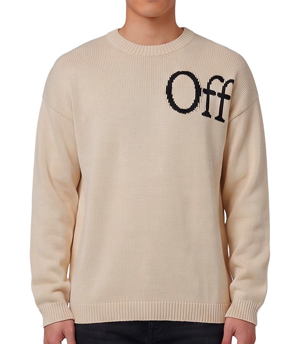 Off White Crew Neck Sweater 1