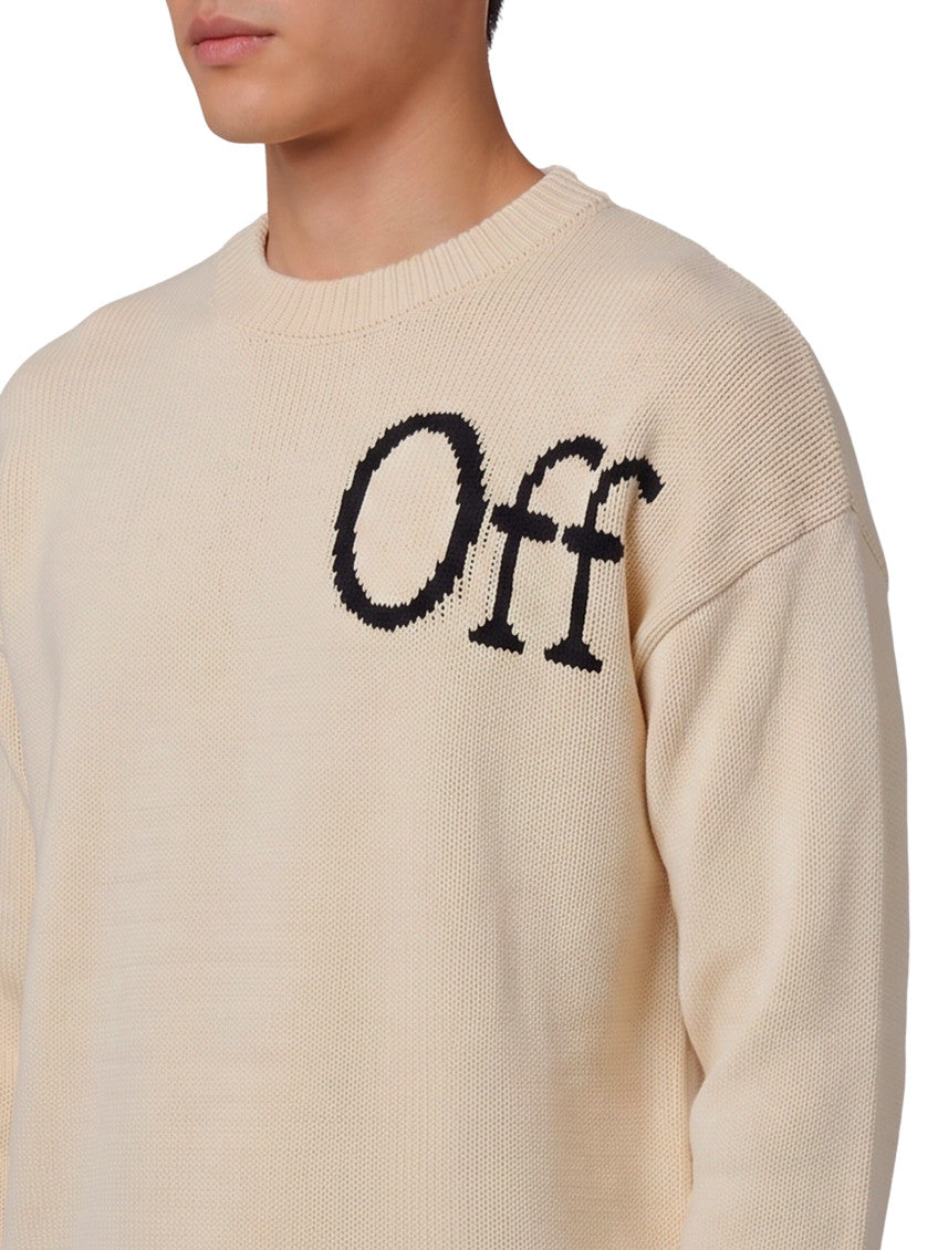 Off White Crew Neck Sweater 3