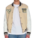 Light Beige Varsity Jacket 1