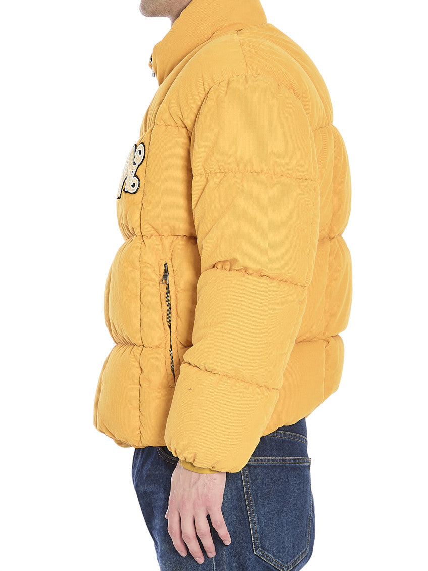 Yellow Corduroy Down Jacket 2