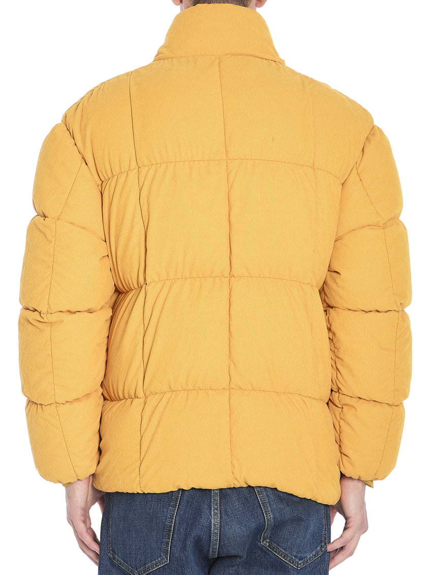 Yellow Corduroy Down Jacket 3
