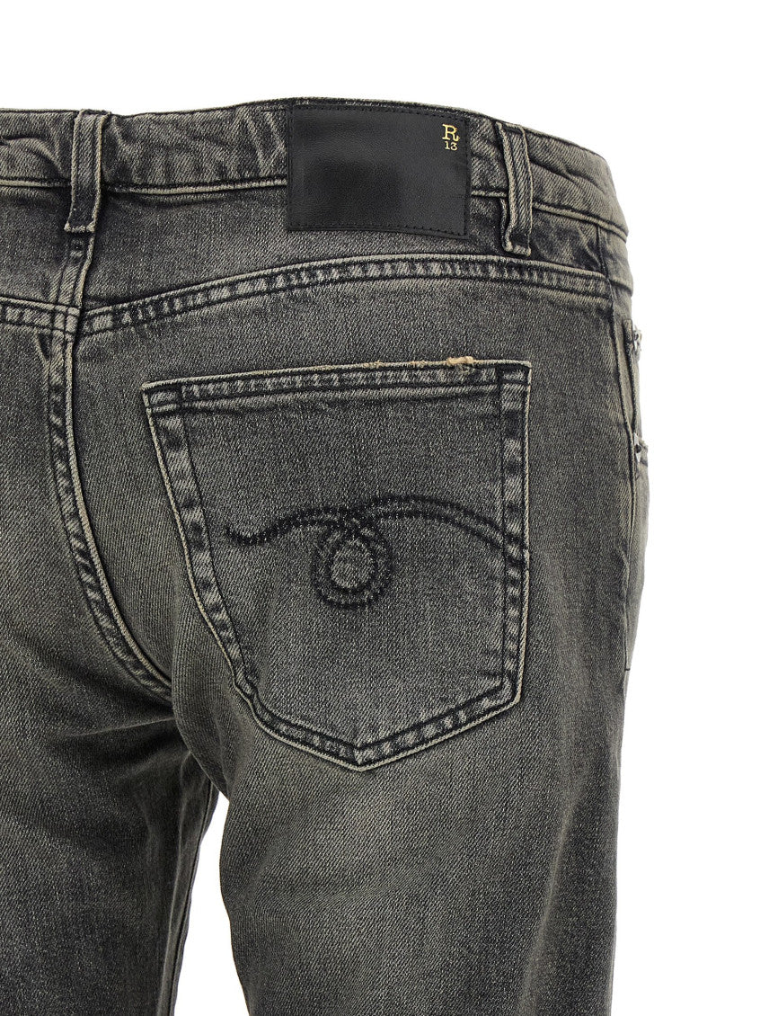 Black Slim Low Rise Jeans 4