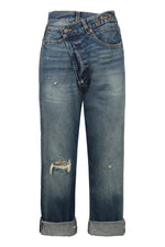 Blue Relaxed High Rise Jeans 1