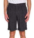 Dark Grey Solid Shorts 1