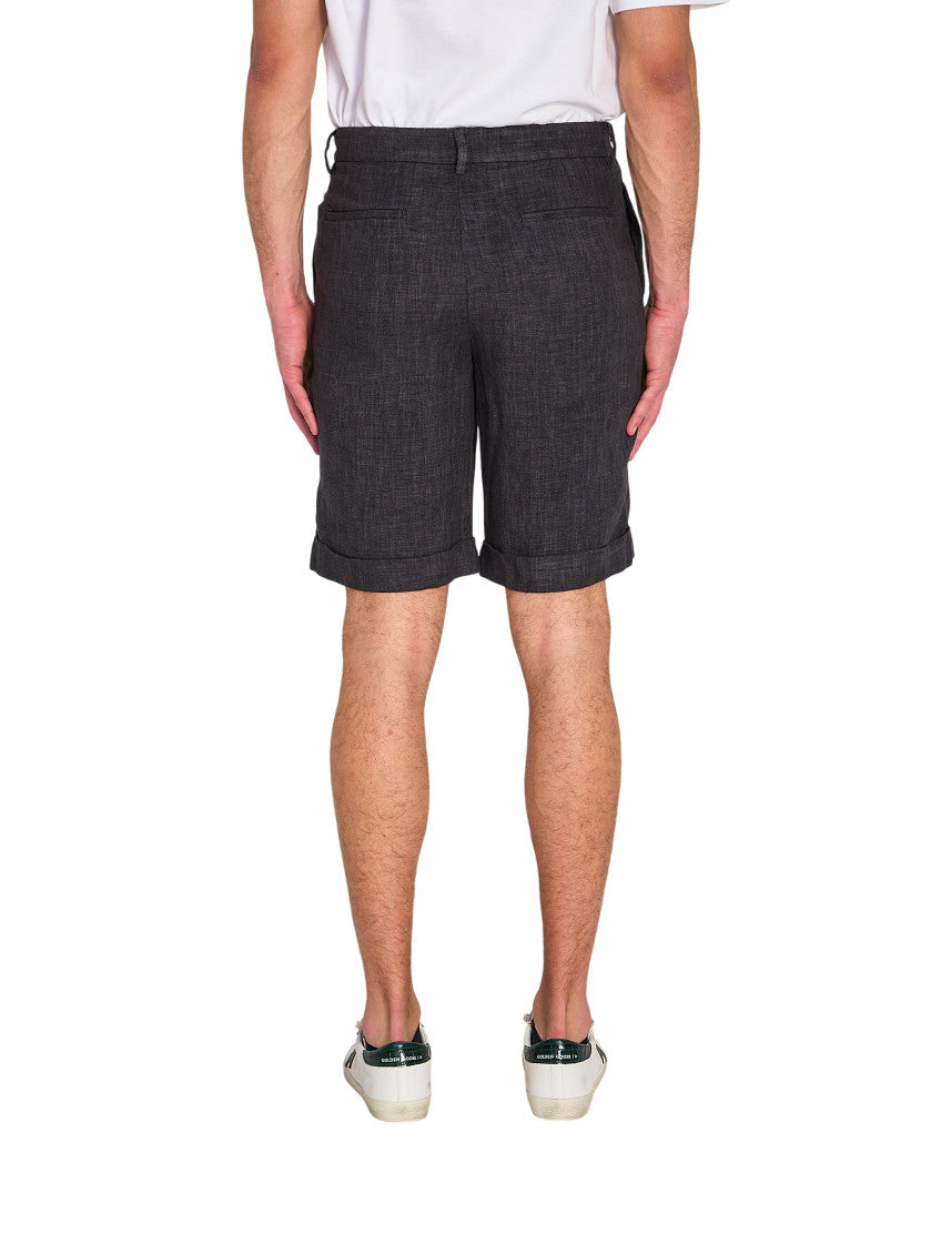 Dark Grey Solid Shorts 3