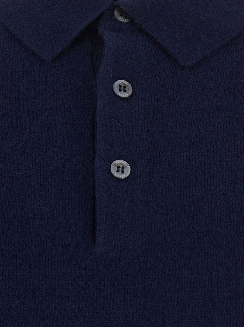 Blue Regular Polo Sweater 3