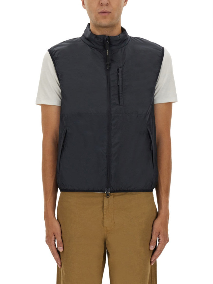 Blue Regular Sleeveless Jacket 1