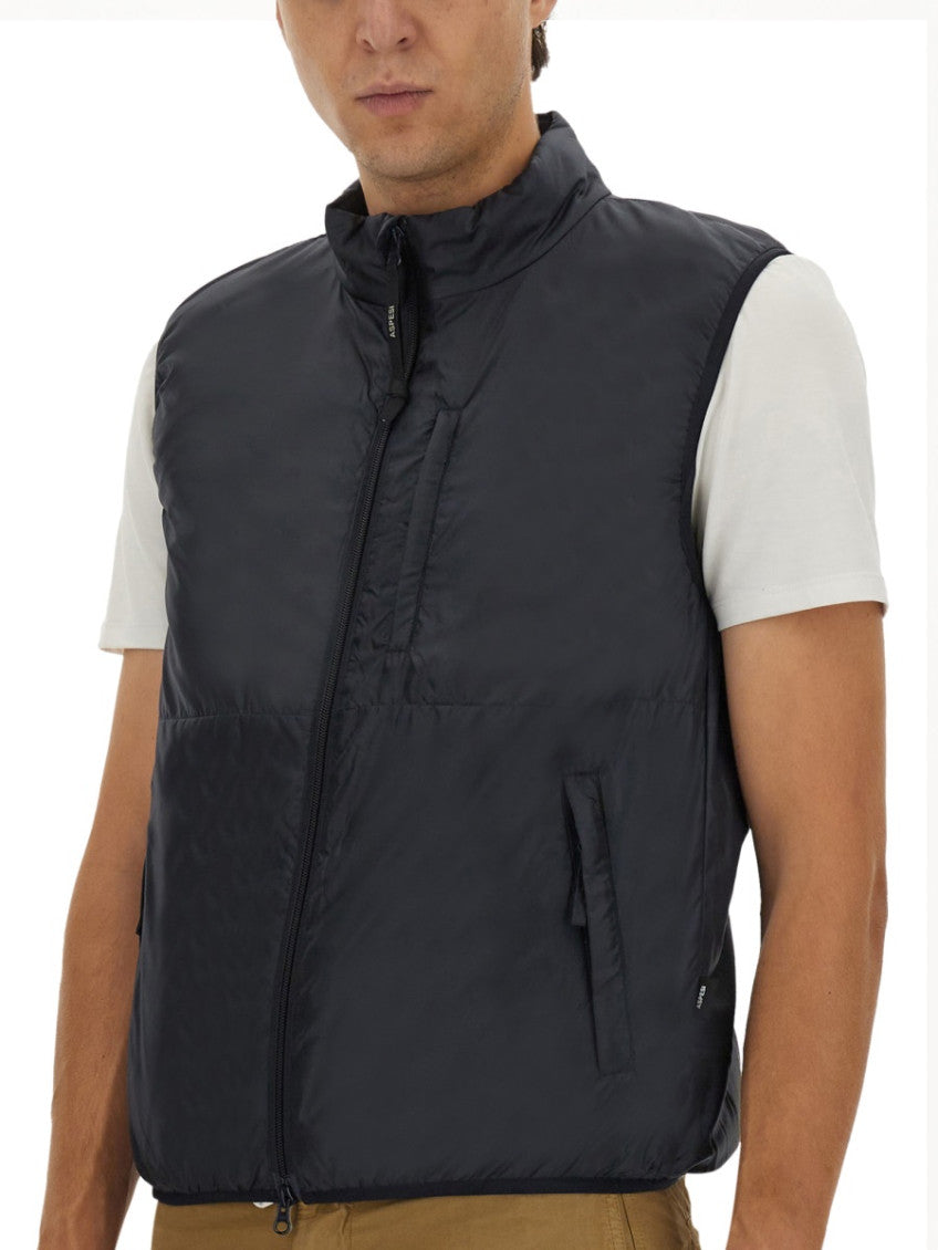 Blue Regular Sleeveless Jacket 4